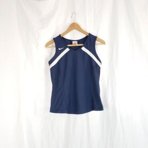 Nike Navy & White Athletic Tank size Small